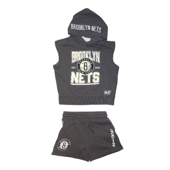 NBA Brooklyn Nets Kids Matching Set | Size 3T | Y2K 2012 - Picture 1 of 9